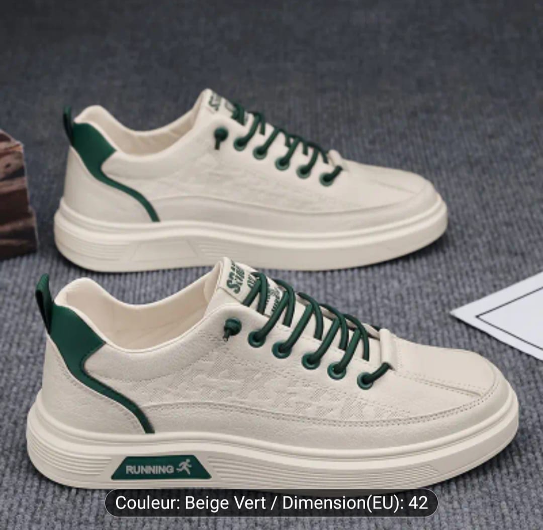 Baskets blanches respirantes