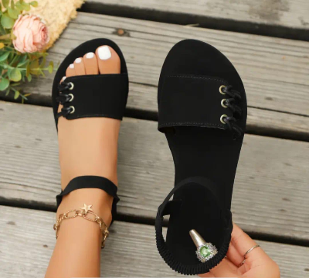 Sandale avec bride de cheville